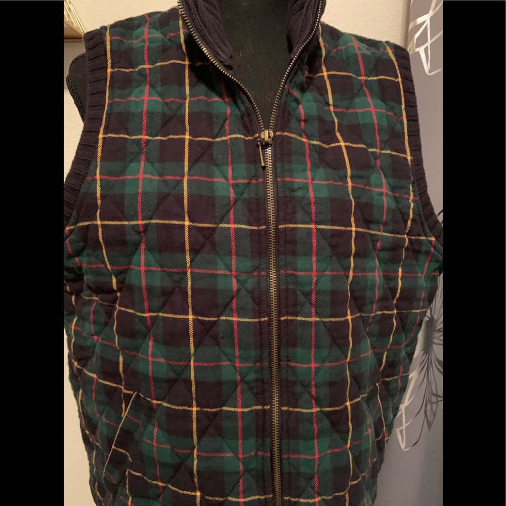 Plaid vest